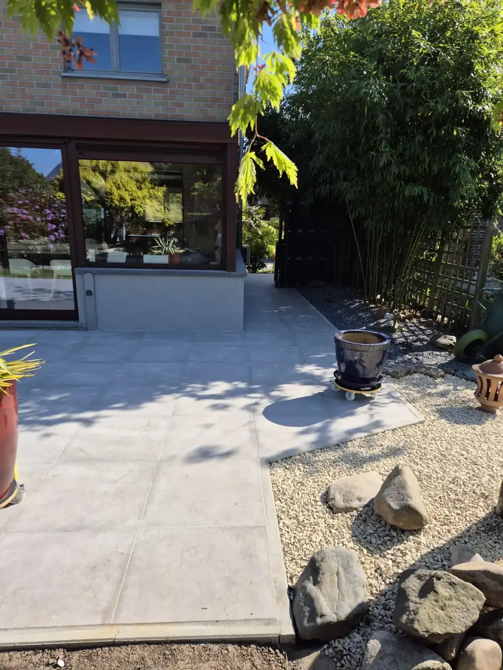 Aménagement de terrasse moderne pour maison à Liège